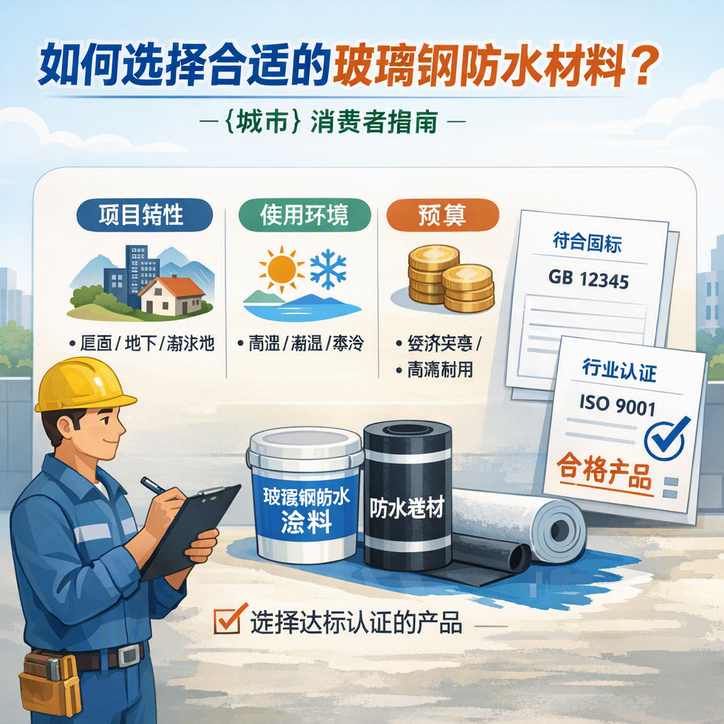 如何判定玻璃钢防水材料的合格标准? 咸阳 消费者指南