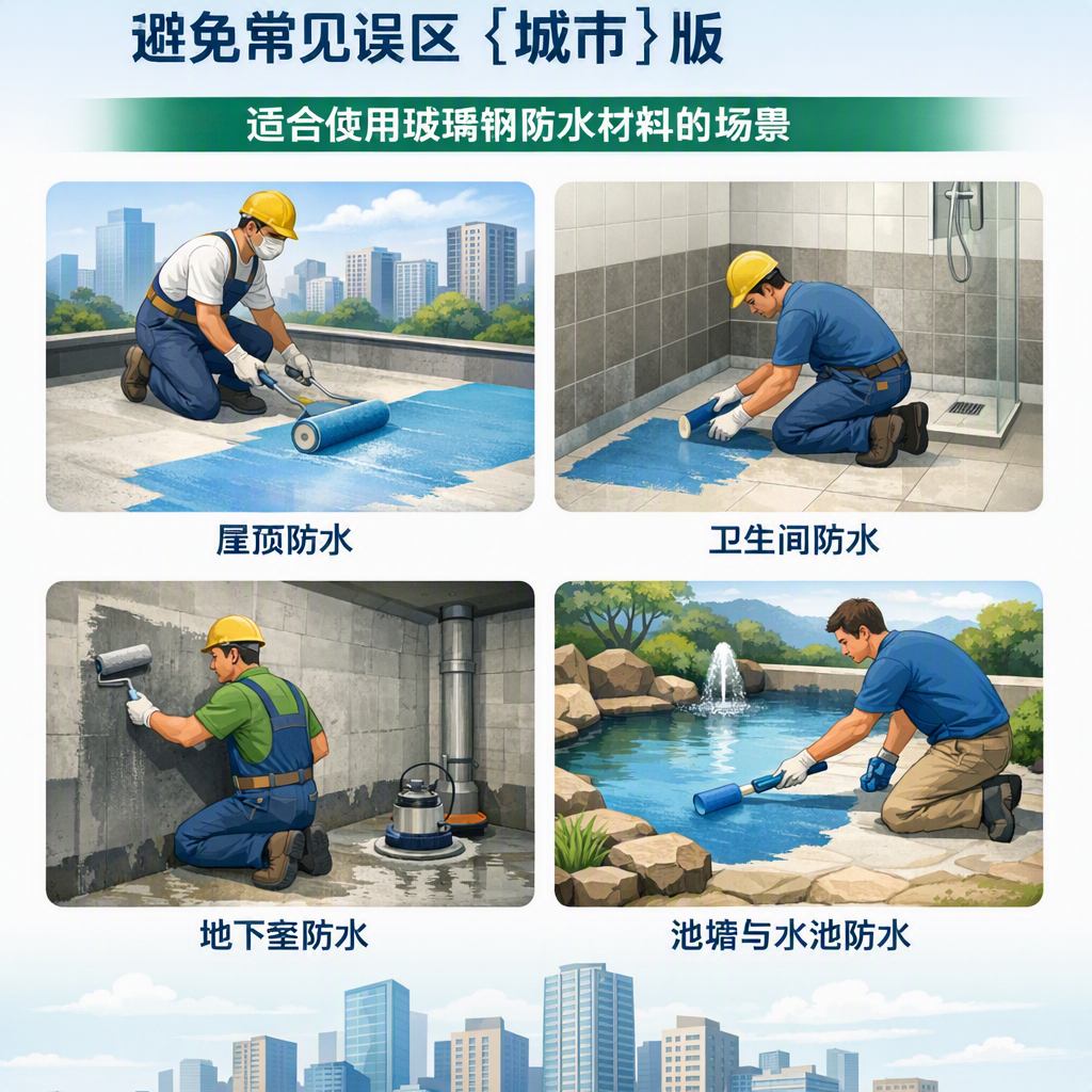 玻璃钢防水材料施工注意事项,避免常见误区 咸阳 版