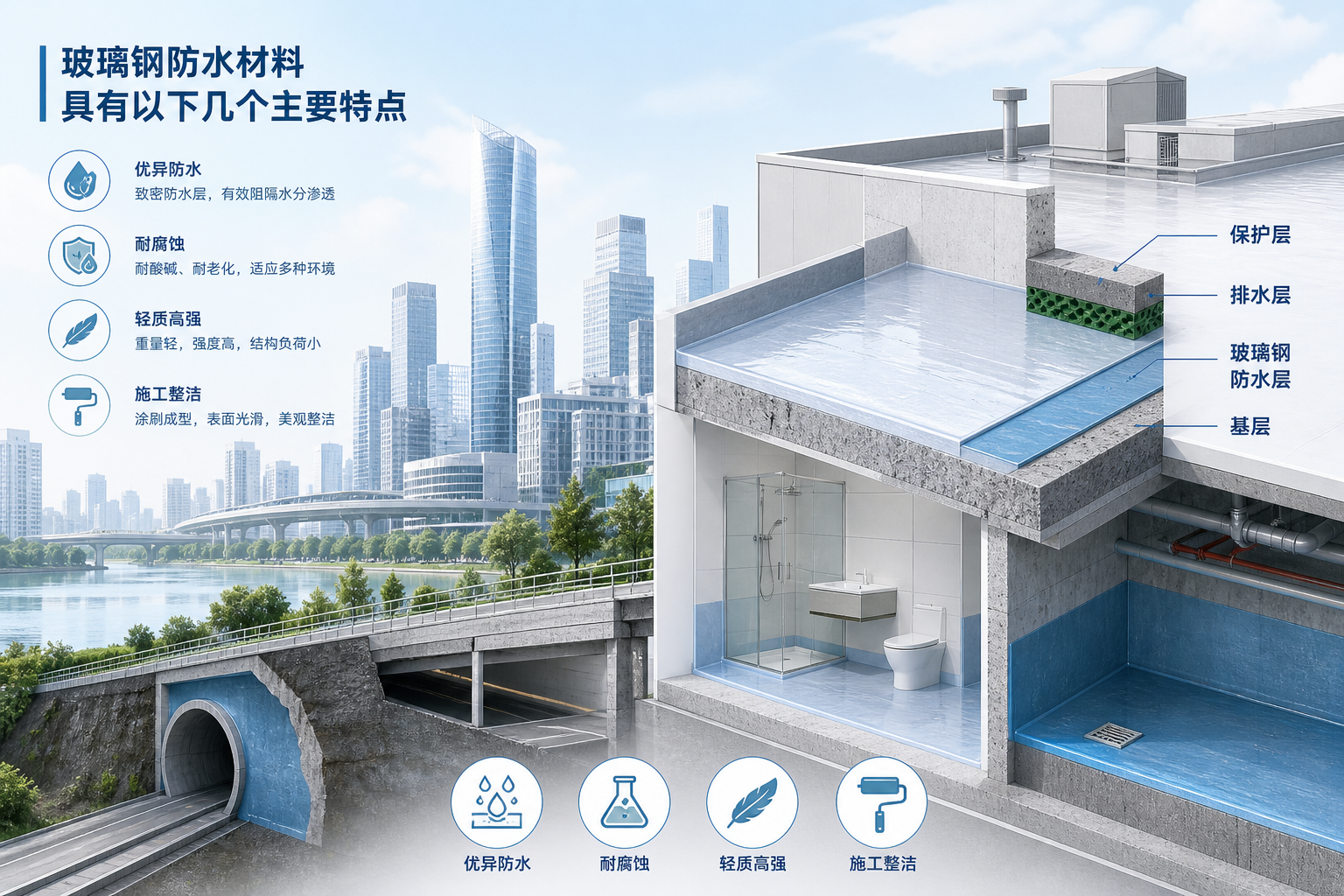 2023年玻璃钢防水材料市场趋势分析，关注 咸阳 发展